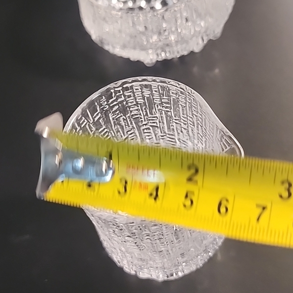 Iittala Ultima Thule Creamer & Sugar Set Finland Tapio Wirkkala Icicle Pattern - Picture 10 of 10